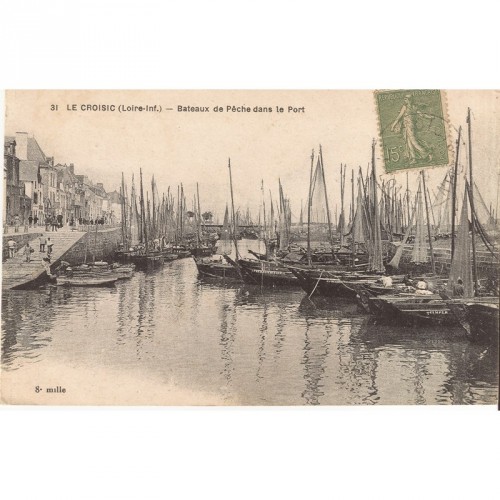 CPA Le Croisic bateaux de Peche