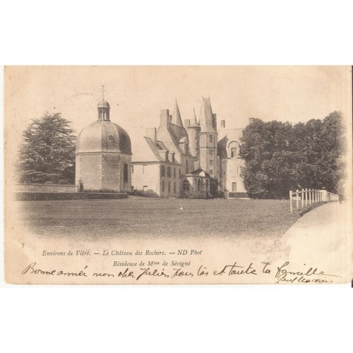 Cpa Chateau des Rochers 1907