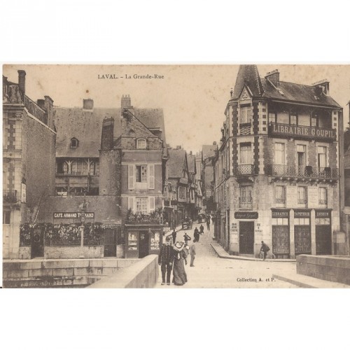 Cpa Laval La Grande Rue 1907