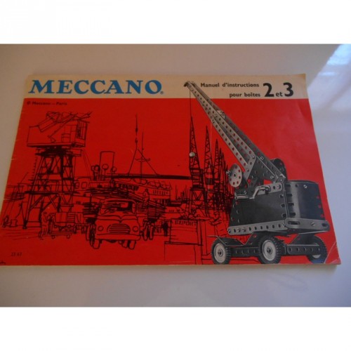 Manuel d' instruction "meccano"boite 2 et 3