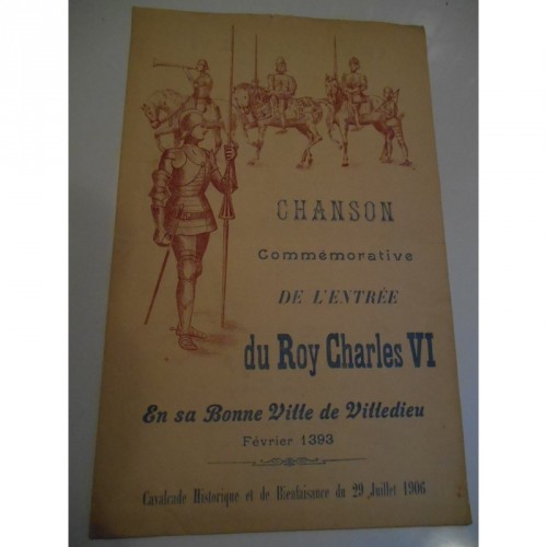 Chanson commémorative de l'entrée du Roy Charles VI