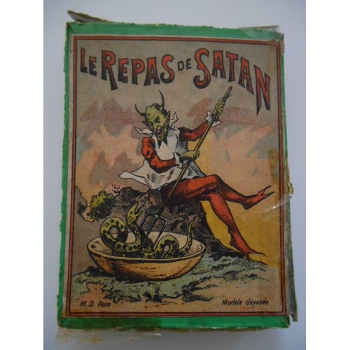 Jeu d'adresse Ancien  "Le Repas de Satan"1900