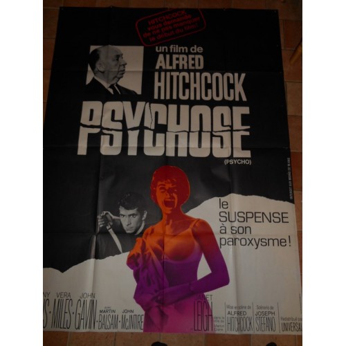 Affiche du film  "psychose"Alfred Hitchcock