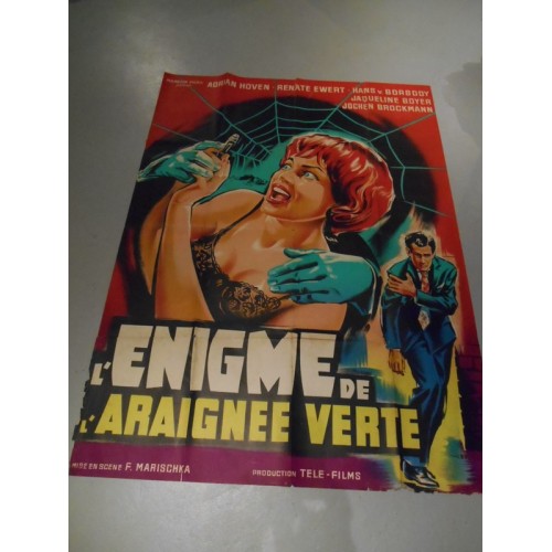 affiche "L'Enigme de l'Araignée verte"