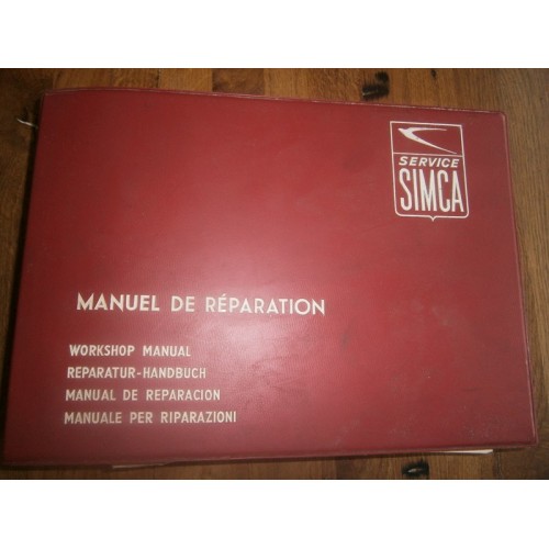 Manuel de réparation 1300 SIMCA 1500
