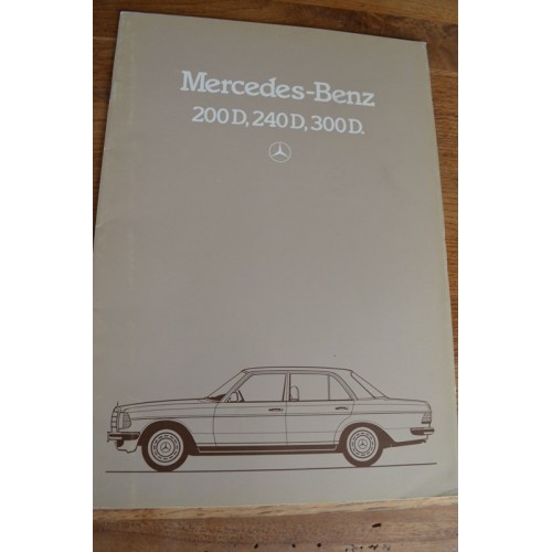 Brochure Mercedes-Benz 200D,240D,300D