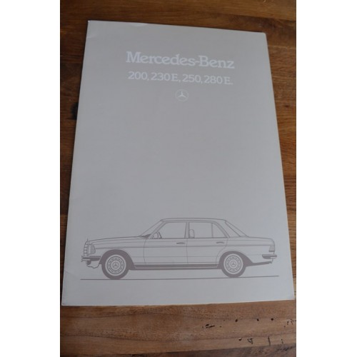 Brochure Mercedes-Benz 200,230E,,250,280E