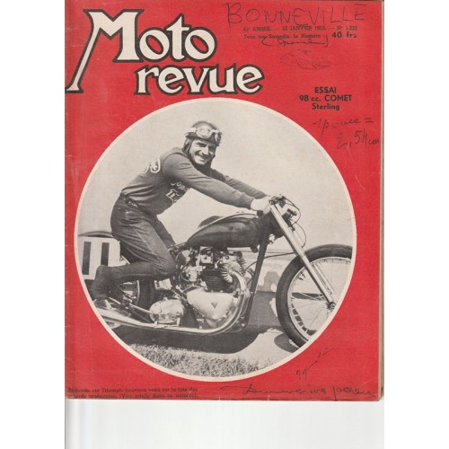 Moto revue n°1222 (22/01/55)