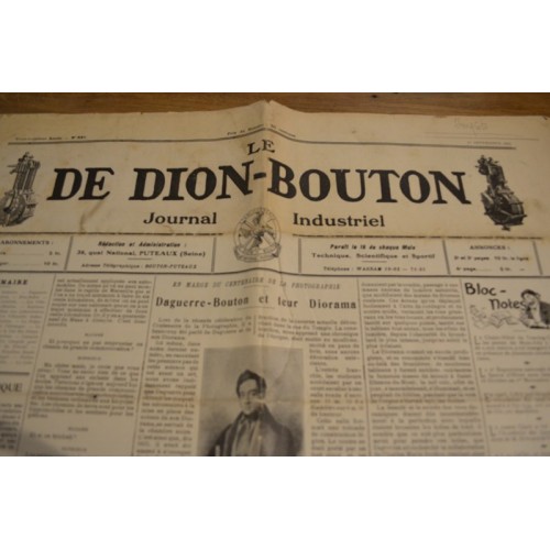 Journal "Le DE DION-BOUTON"n° 535