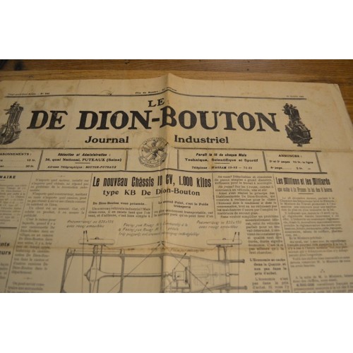 Journal "Le DE DION-BOUTON" n° 541