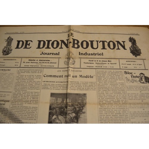 Journal "Le DE DION-BOUTON" n° 539