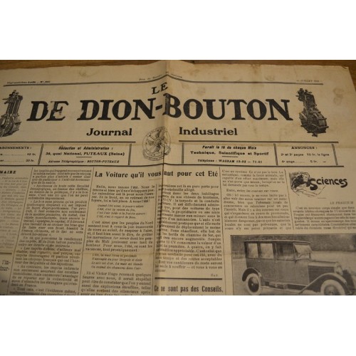 Journal "Le DE DION-BOUTON"n° 546