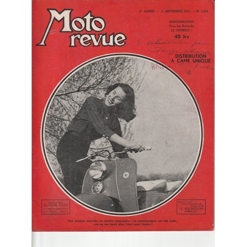Moto revue n°1203 (11/09/54)