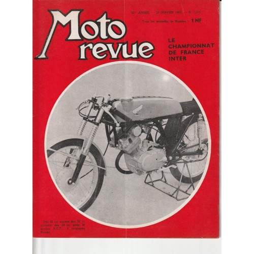 Moto Revue n°1575 (20/01/62)