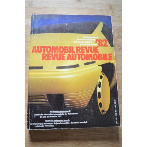 Catalogue de la Revue Automobile 1982