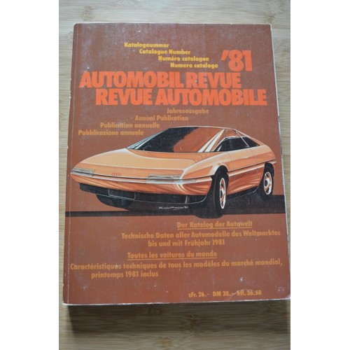 Catalogue de la Revue Automobile 1981