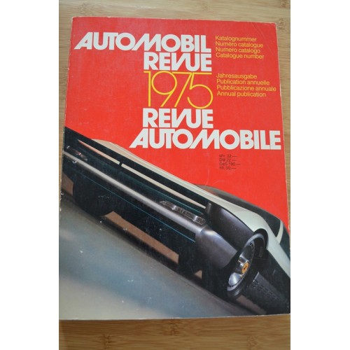 Catalogue de la Revue Automobile 1975