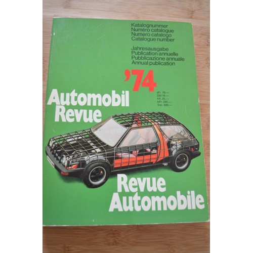 Catalogue de la Revue Automobile 1974