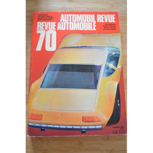 Catalogue de la Revue Automobile 1970