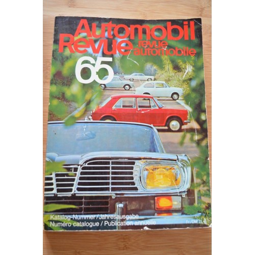 Catalogue de la Revue Automobile 1965