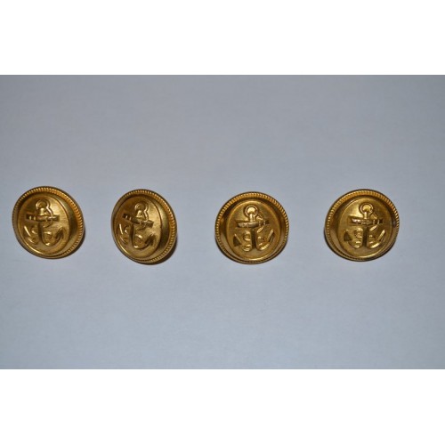 4 boutons de Marine Nationale "G.J.F"